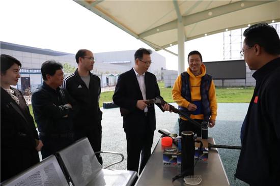 校体合作丨赢博体育,赢博(中国)公司姜波理事长一行赴陕西省射运管理中心参观调研